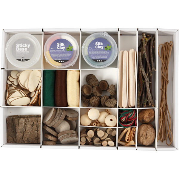 Creative DIY box, natur indhold, nr 54453 Shop krea hos Frkhansenside.dk