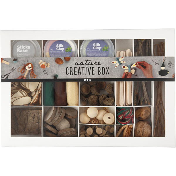 Kreativ Kasse | DIY | Natur Creative DIY box, natur, nr 54453 Shop krea hos Frkhansenside.dk