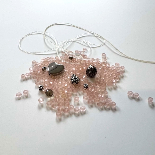 DIY smykkesæt 10 Mat Light Rosa