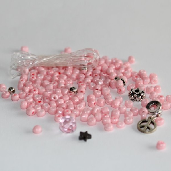DIY smykkesæt 2 light rosa