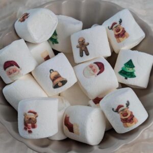 Marshmallows med julemotiver 3 stk. ny