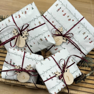 Adventskalender med rudolf advents tal