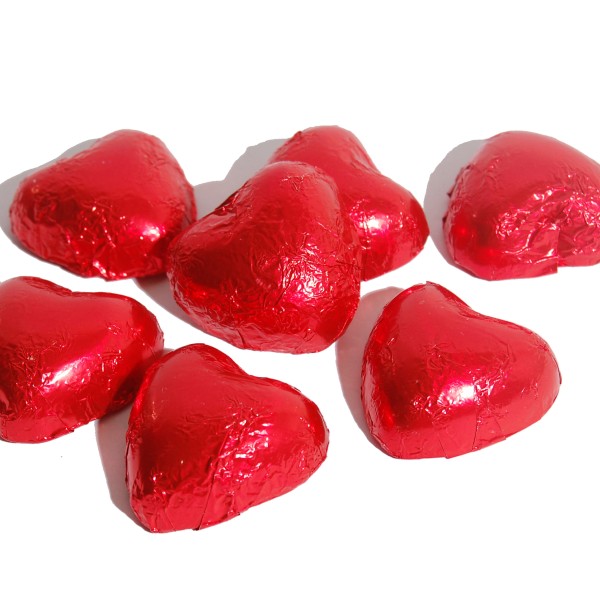 Røde chokolade hjerter