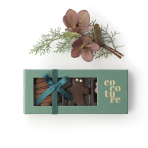 3 stk julemarcipanfigure i grøn æske fra cocoture