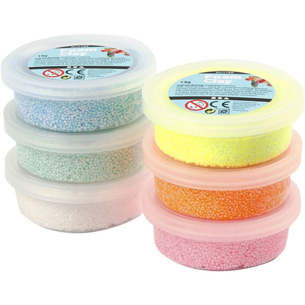Foam Clay 78812 6x14 g glitter pastelfarver 1