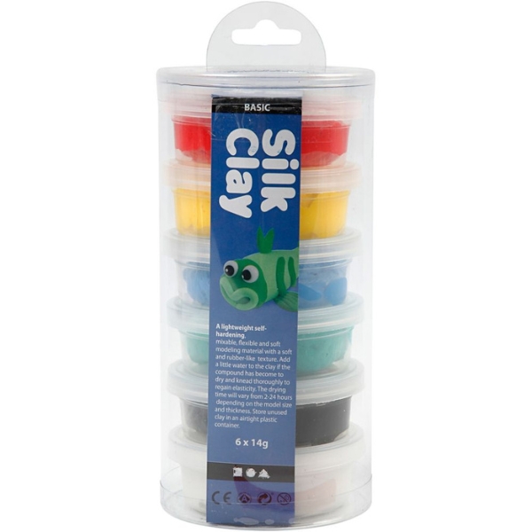 Silk Clay 79141 6x14 g standardfarver 2