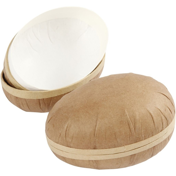 2-delte æg | 1 sæt 2 stk