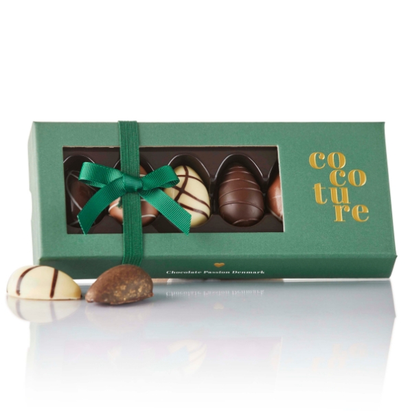 Cocoture mix af marcipanæg og fyldte chokoladeæg | 6 stk.
