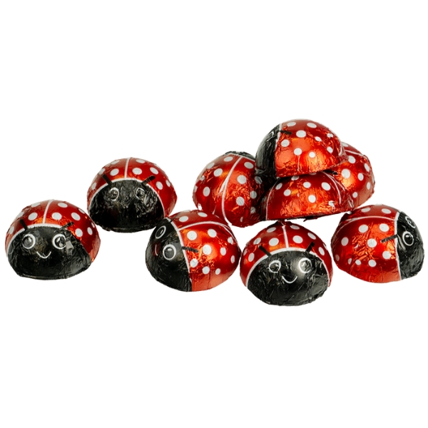 Små Chokolade Mariehøns i Folie | Mælkechokolade