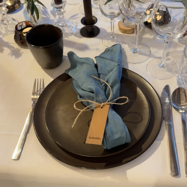 Bordkort | læderpapir | 4 varianter